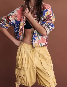 Free People Sundown Parachute Shorts