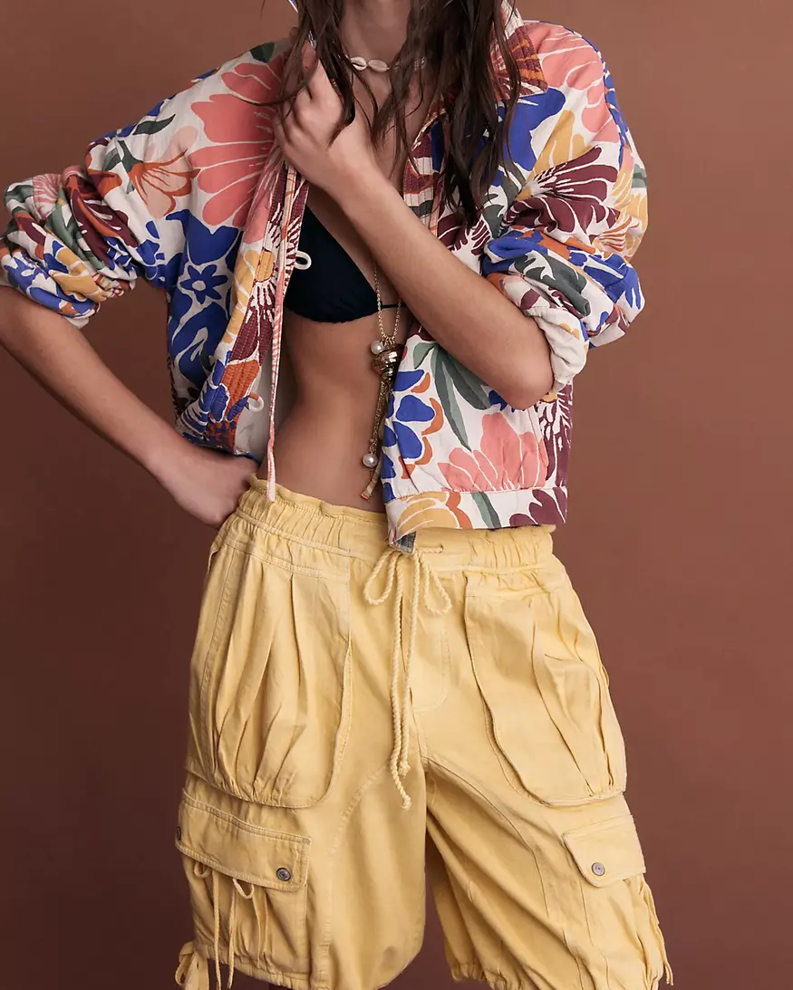 Free People Sundown Parachute Shorts