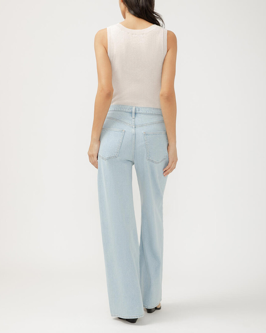Silver Jeans - For Us Pleated Denim Trouser