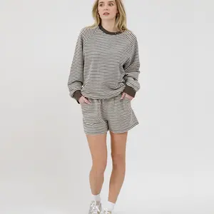 Brunette The Label Mini Stripe Classic Short