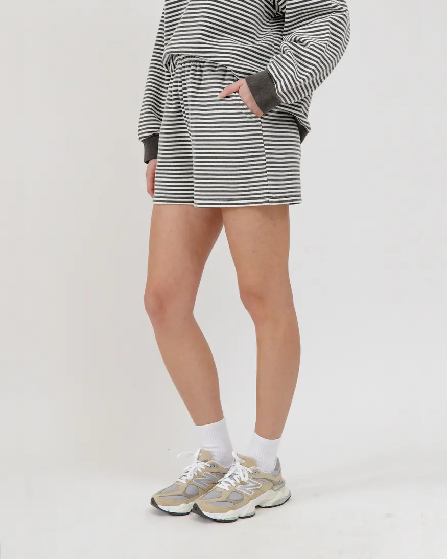Brunette The Label Mini Stripe Classic Short