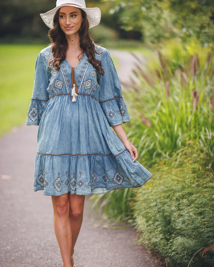 Papillon Fusha Beaded Mini Dress