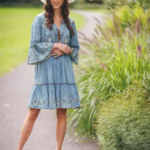 Papillon Fusha Beaded Mini Dress