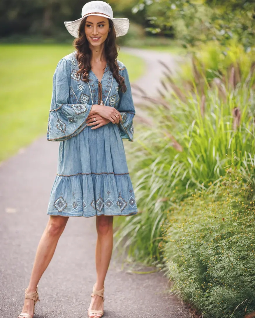Papillon Fusha Beaded Mini Dress