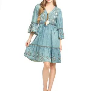 Papillon Fusha Beaded Mini Dress