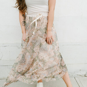 Astrid Clothing Mid Summer Woven Skirt
