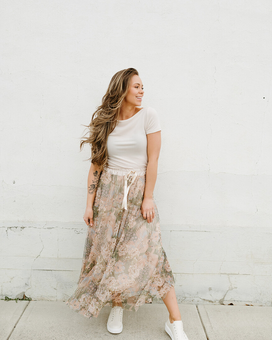 Astrid Clothing Mid Summer Woven Skirt
