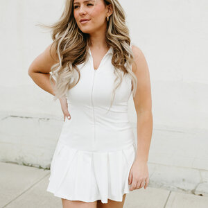 RD Style Diabelle Polo Pleat Mini Dress