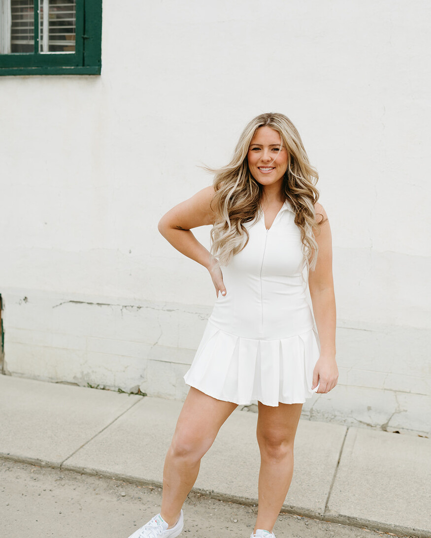 RD Style Diabelle Polo Pleat Mini Dress
