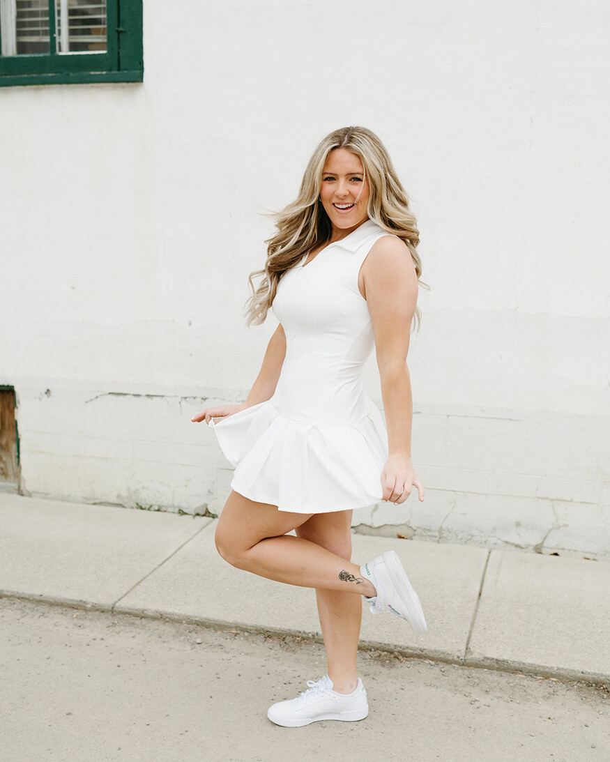 RD Style Diabelle Polo Pleat Mini Dress