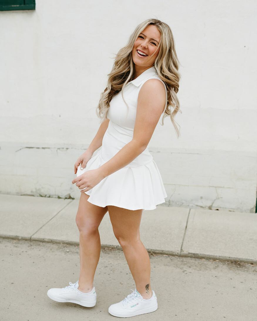 RD Style Diabelle Polo Pleat Mini Dress