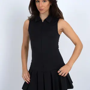 RD Style Diabelle Polo Pleat Mini Dress