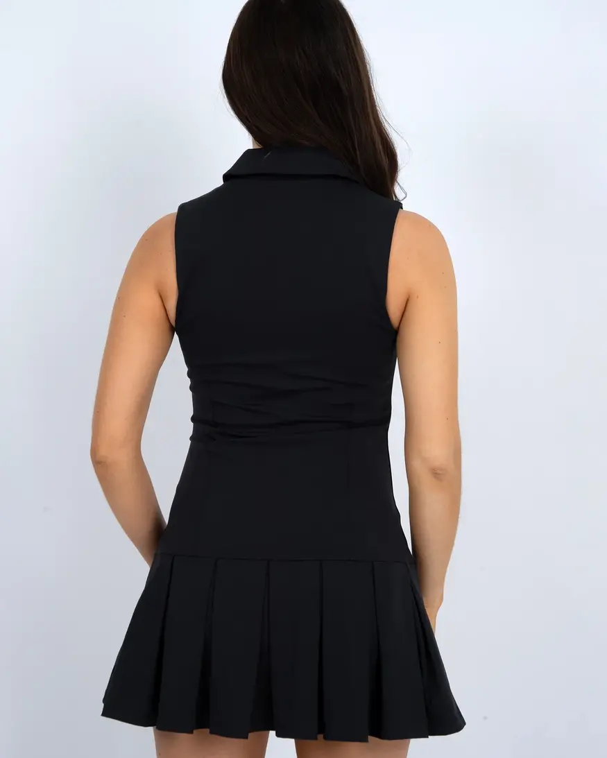 RD Style Diabelle Polo Pleat Mini Dress
