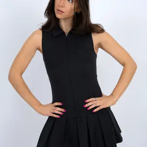 RD Style Diabelle Polo Pleat Mini Dress