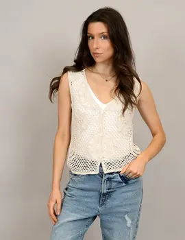 RD Style Kinta Crochet Vest
