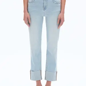 Bayeas Lark Roll Hem Straight Leg
