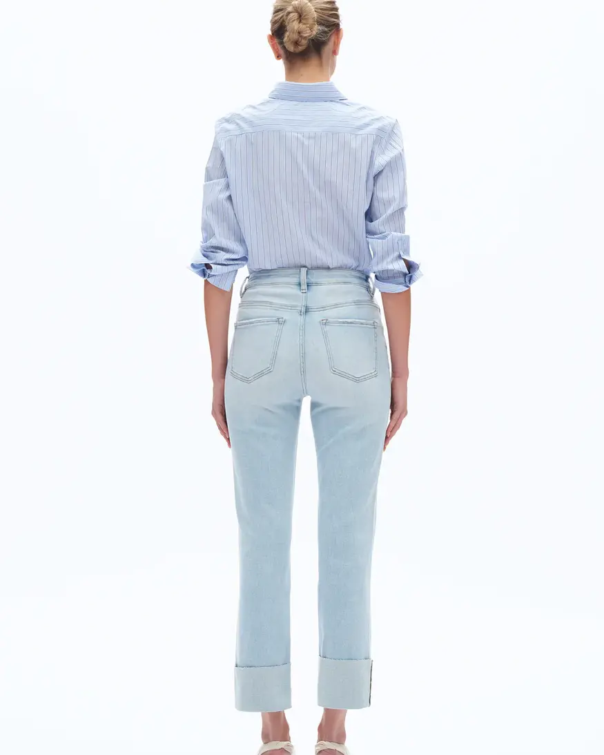 Bayeas Lark Roll Hem Straight Leg