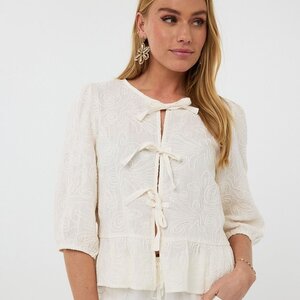 Esqualo Brinley Bow Blouse