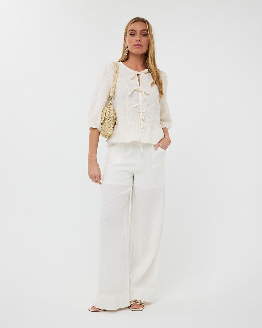 Esqualo Brinley Bow Blouse