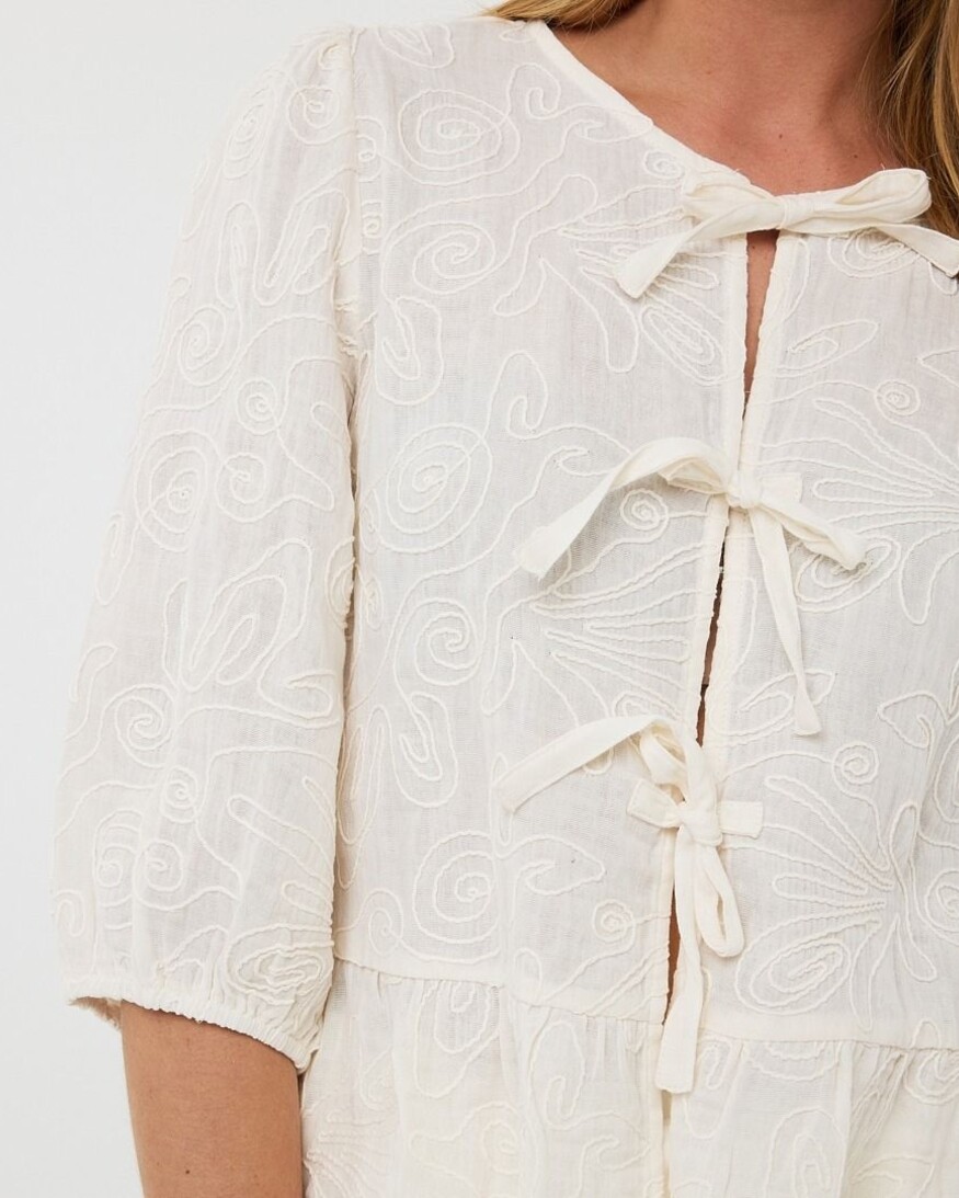 Esqualo Brinley Bow Blouse