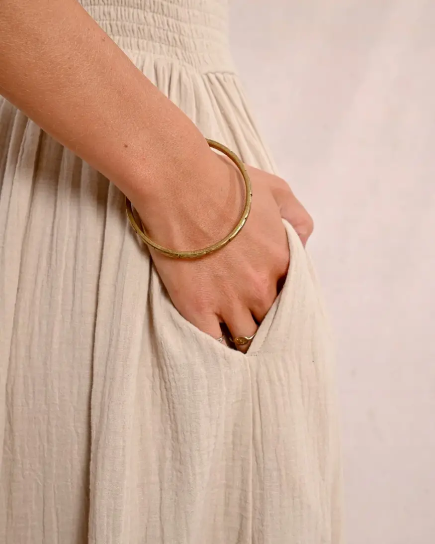 Molly Bracken Strapless Smock Dress