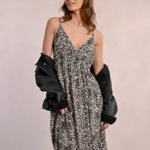 Molly Bracken Leopard Print Maxi