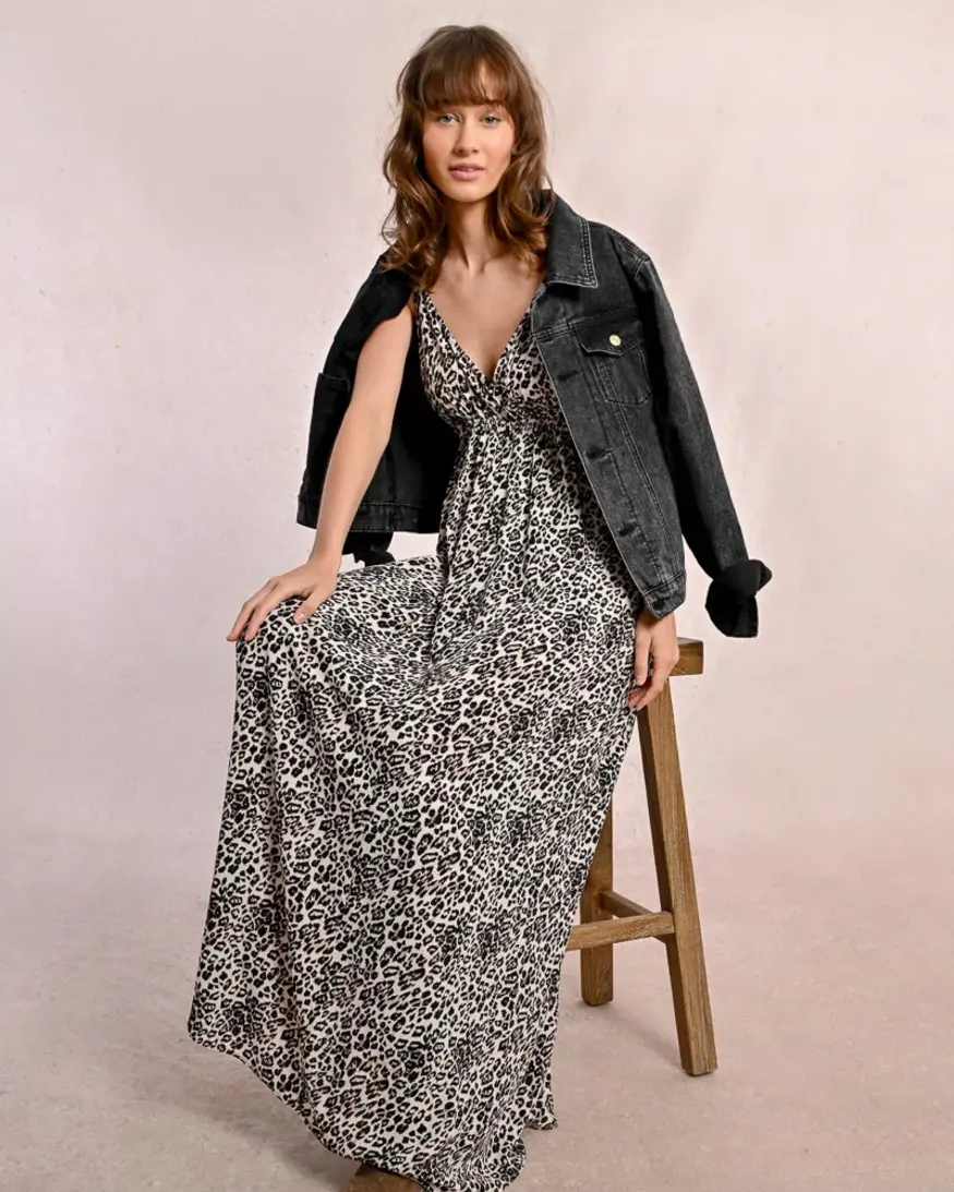 Molly Bracken Leopard Print Maxi
