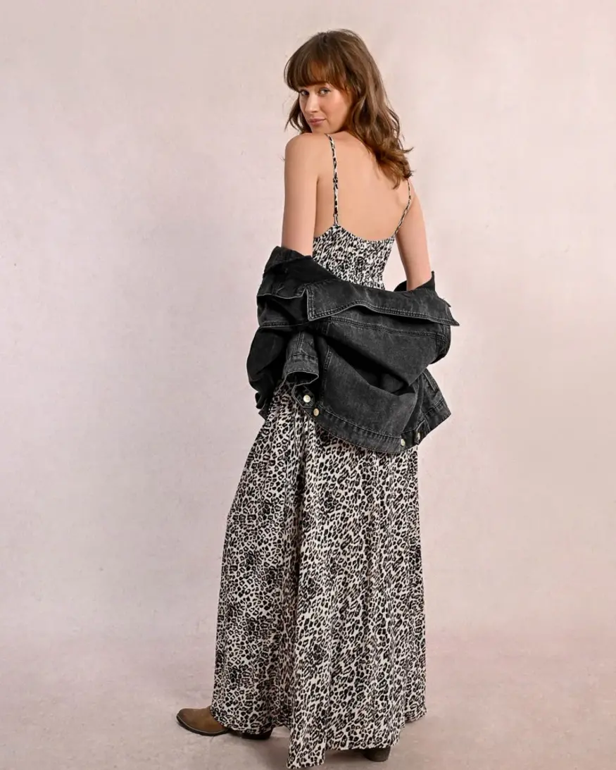 Molly Bracken Leopard Print Maxi