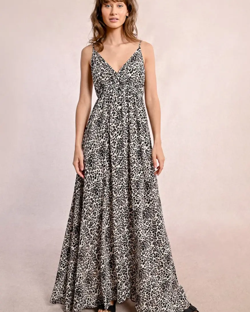Molly Bracken Leopard Print Maxi