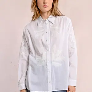 Molly Bracken Oversize Embroidered Button Down