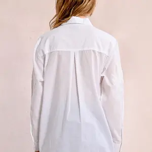 Molly Bracken Oversize Embroidered Button Down