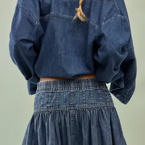 Free People Roselle Denim Mini