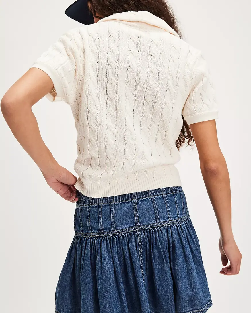 Free People Roselle Denim Mini