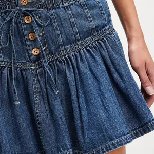Free People Roselle Denim Mini