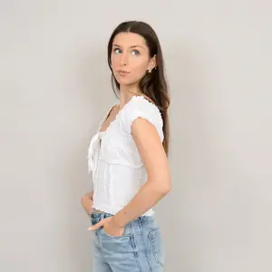 RD Style Mica Shirred Top