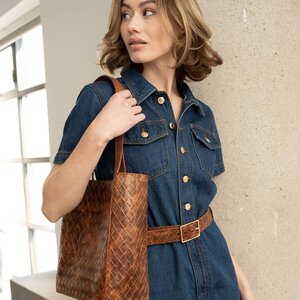 Brave Leather Naia Large Weave Bridal