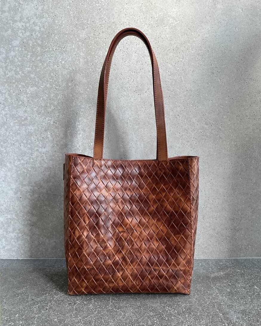 Brave Leather Naia Large Weave Bridal