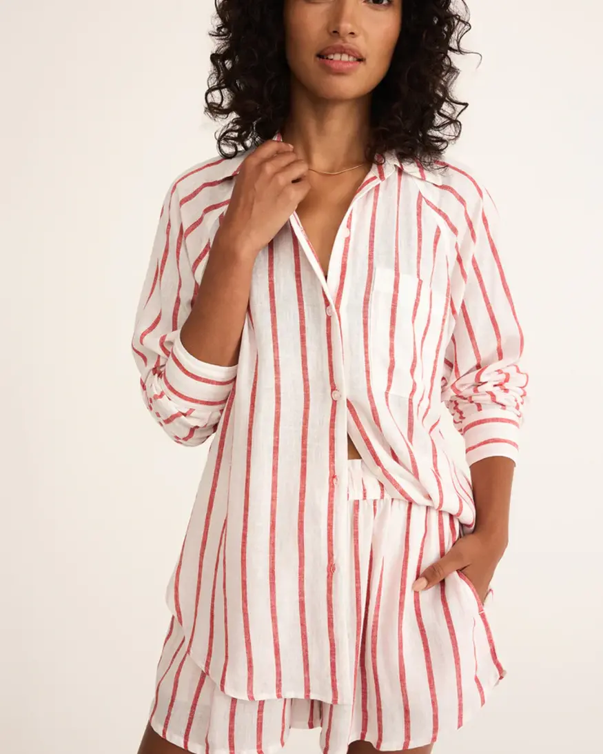 Z-Supply The Perfect Linen Stripe Top