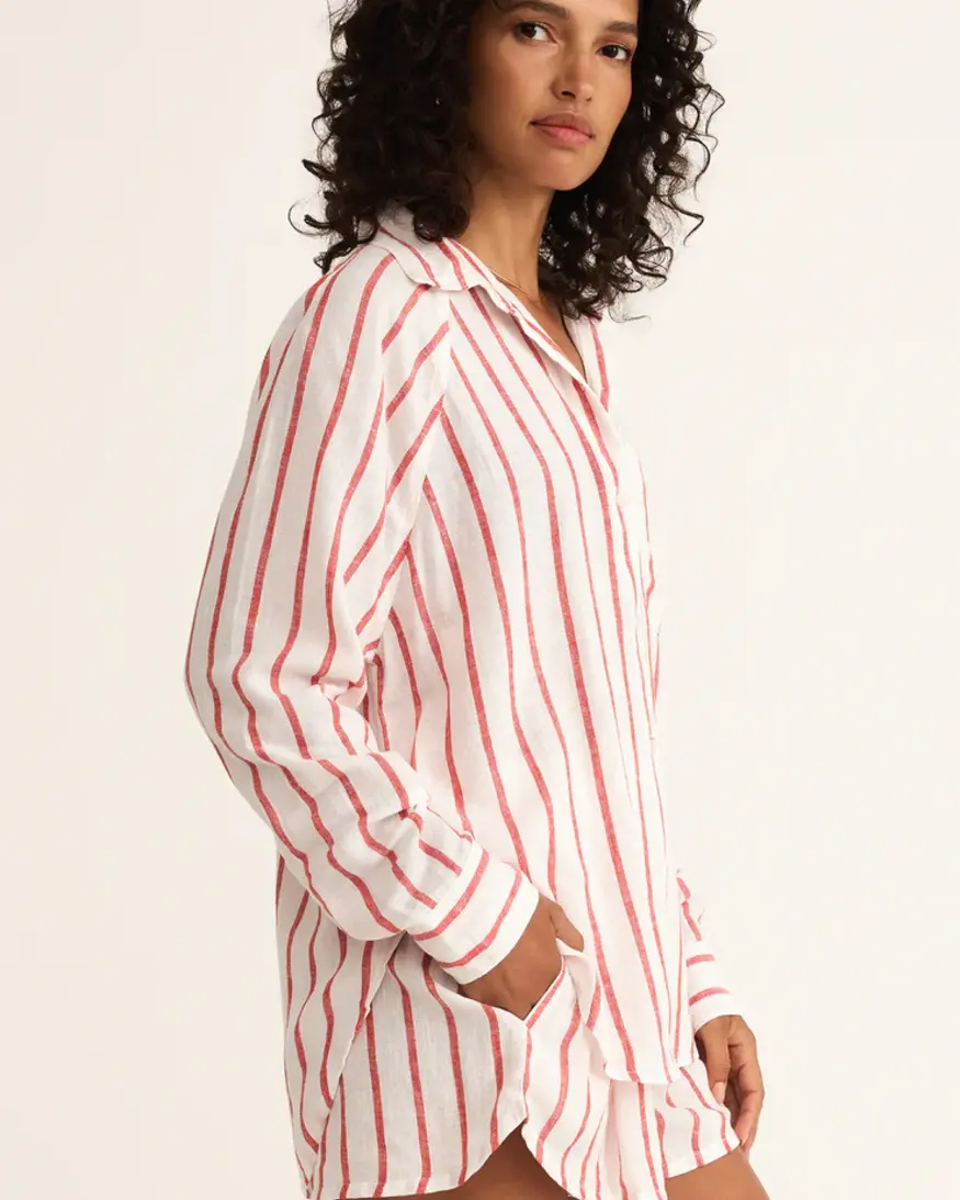 Z-Supply The Perfect Linen Stripe Top