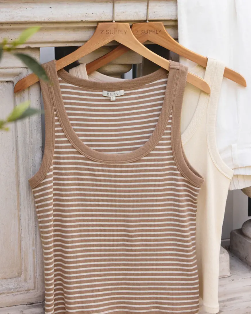 Z-Supply Elin Stripe Rib Tank
