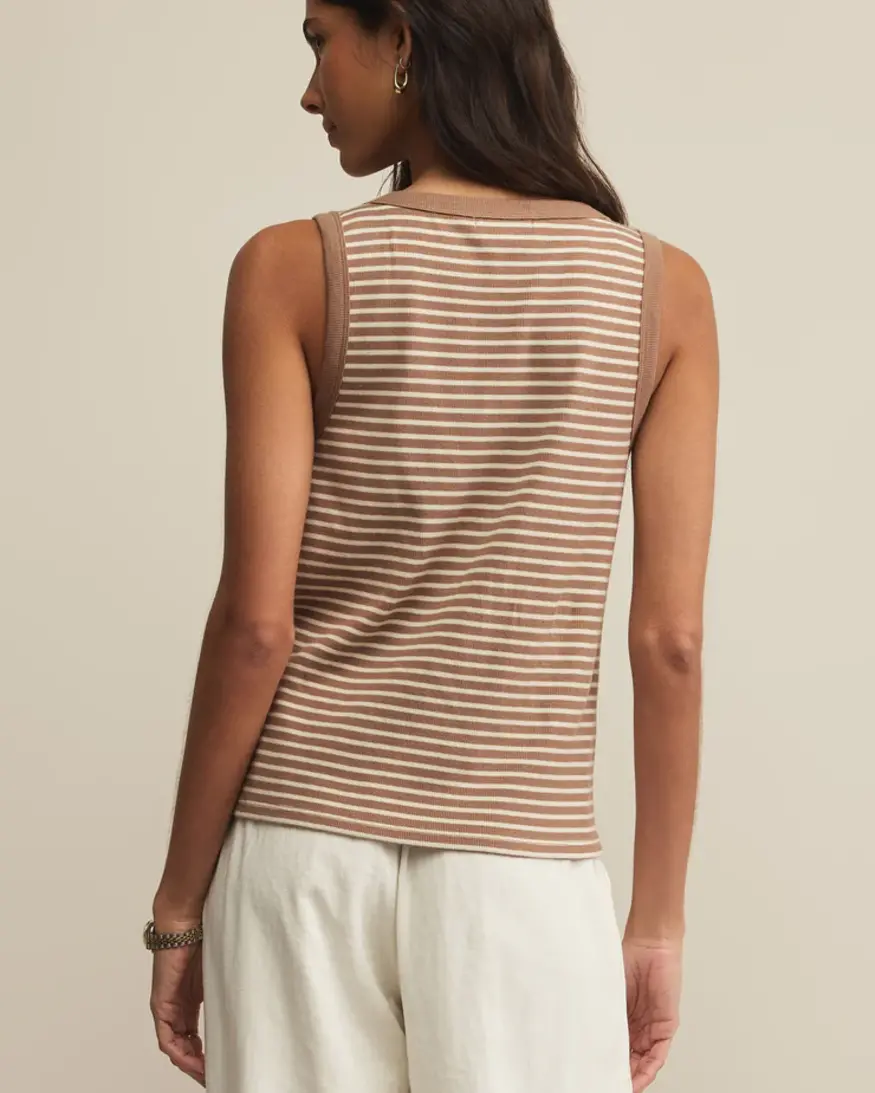 Z-Supply Elin Stripe Rib Tank