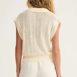 Z-Supply Lauden Crochet Polo Top