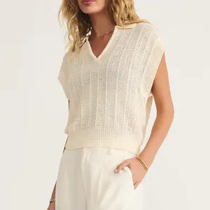 Z-Supply Lauden Crochet Polo Top