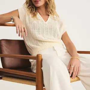 Z-Supply Lauden Crochet Polo Top