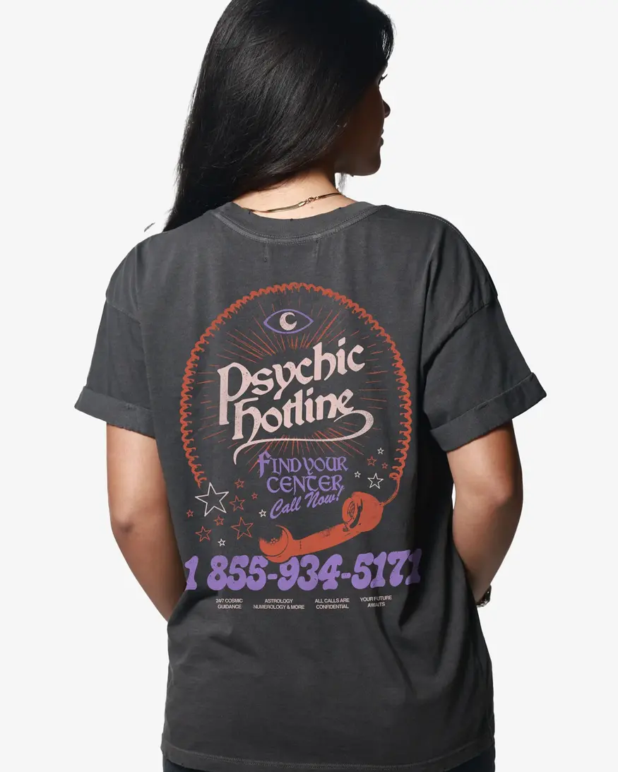 Girl Dangerous Psychic Hotline Boyfriend Tee
