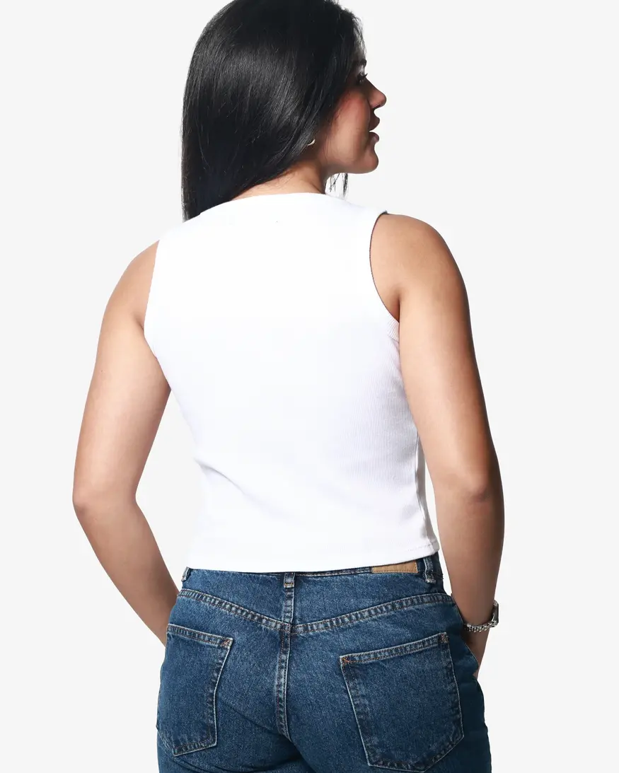 Girl Dangerous Hootin' Ribbed Crop Tank