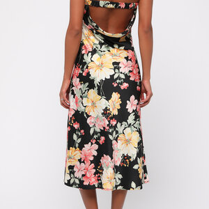 Lulus Aire Strapless Midi Dress