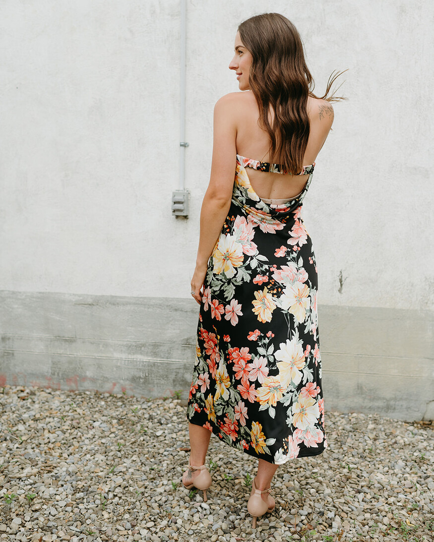 Lulus Aire Strapless Midi Dress