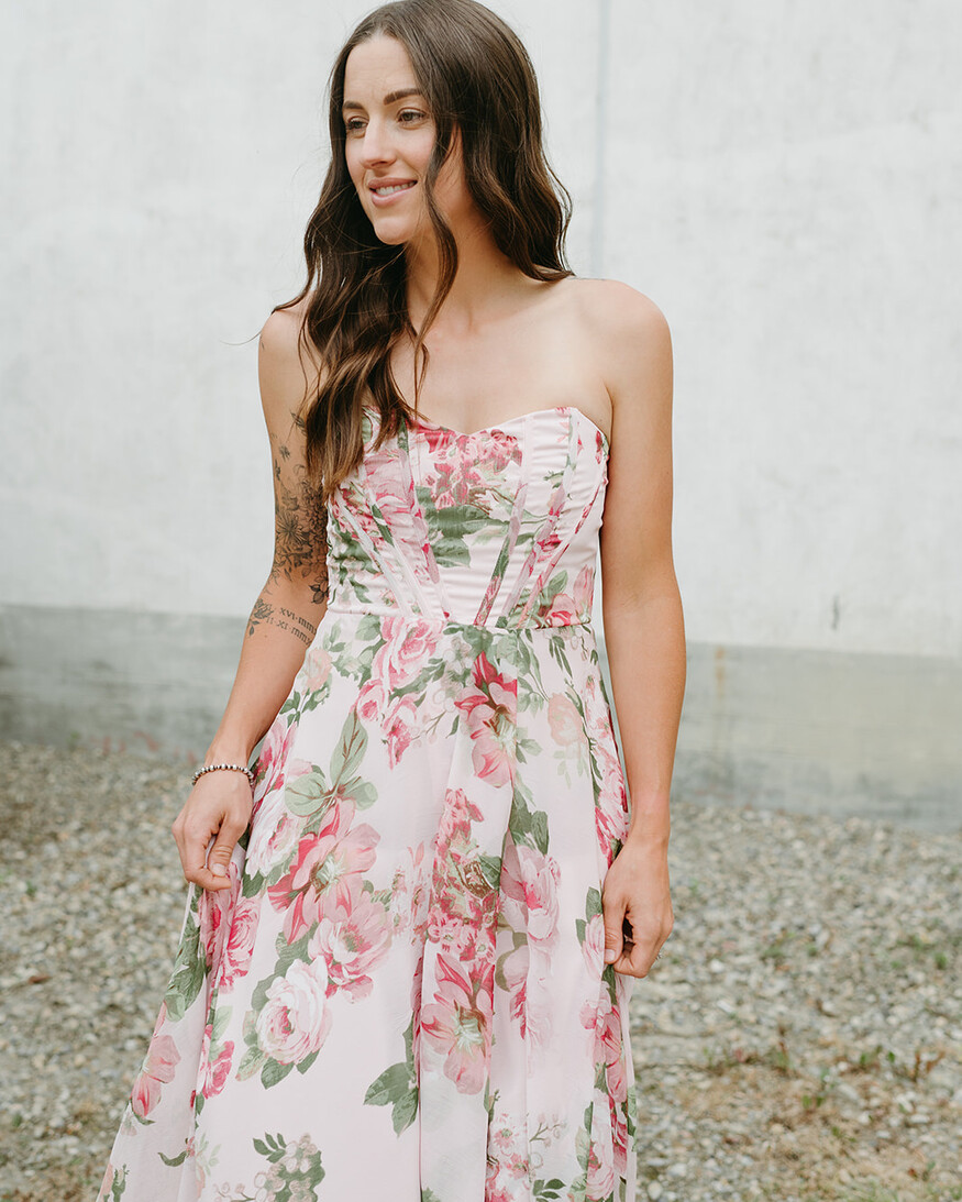 Lulus Vivian Corset Maxi