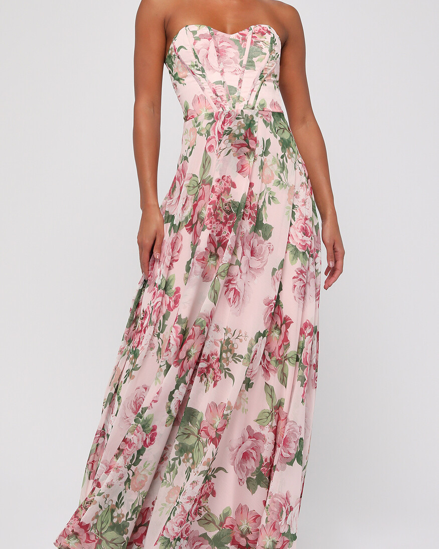 Lulus Vivian Corset Maxi